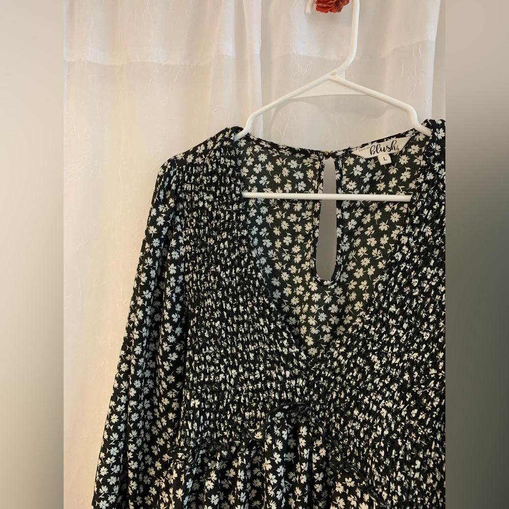 Black & White Floral Dress - Picture 7 of 10